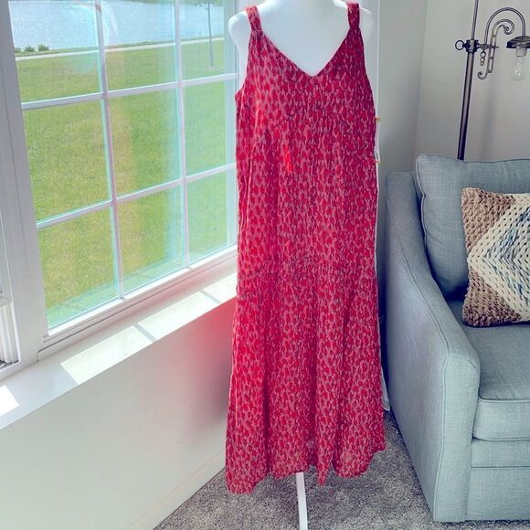 Joie Dresses & Skirts - JOIE Maxi Dress NWT Pink/Red/Black